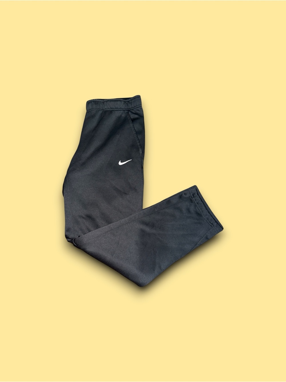 Nike Therma-FIT Men's Medium Open Hem Grey Fitness Training Pants CN9483-060